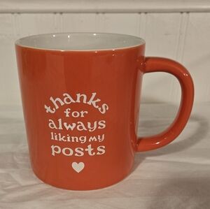 Parker Lane Mug - "Thanks For Always Liking My Posts"
